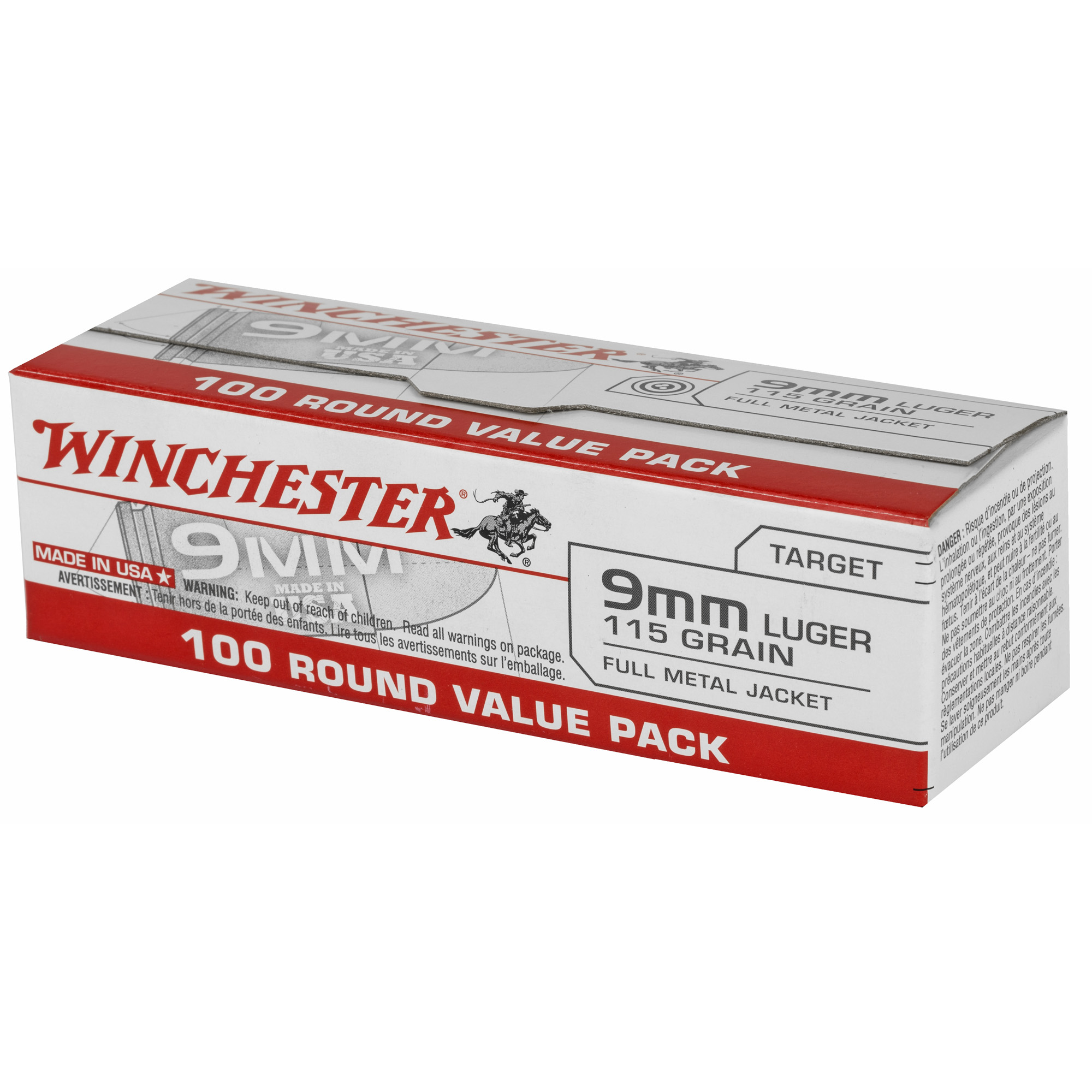 WIN USA 9MM 115GR FMJ 100/1000 - Image 3