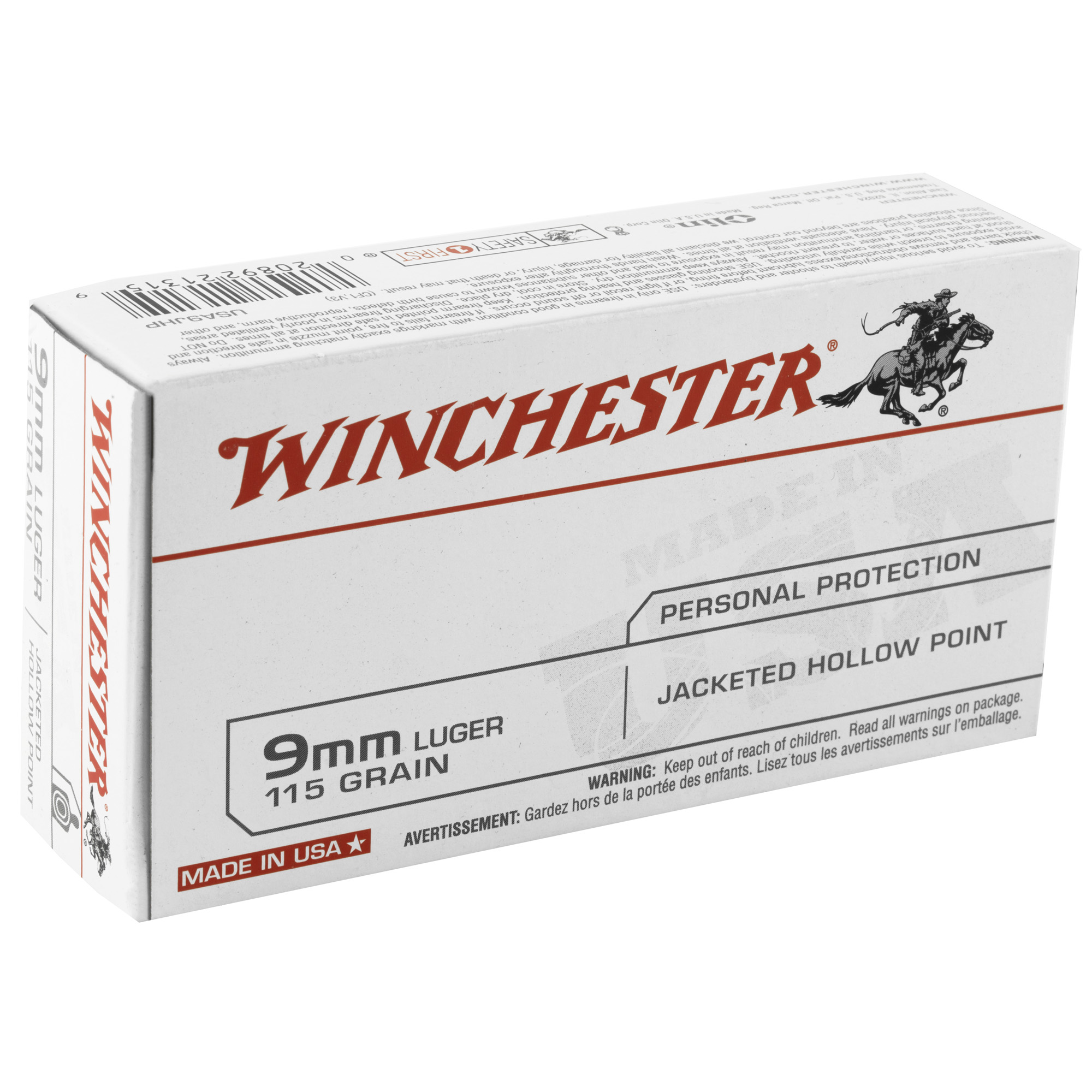 WIN USA 9MM 115GR JHP 50/500 - Image 2