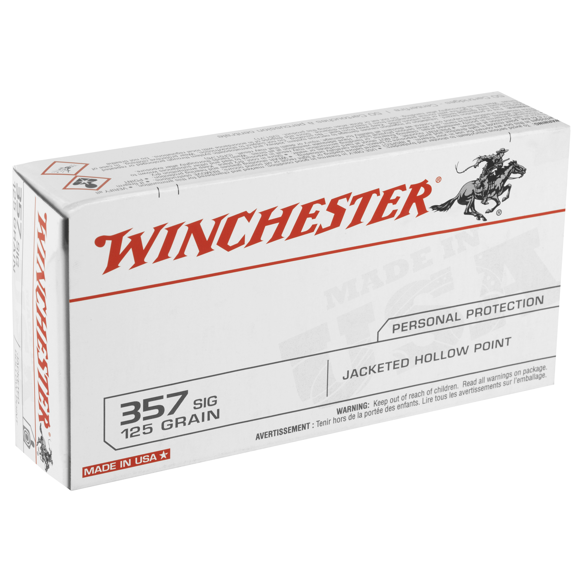 WIN USA 357SIG 125GR JHP 50/500 - Image 2