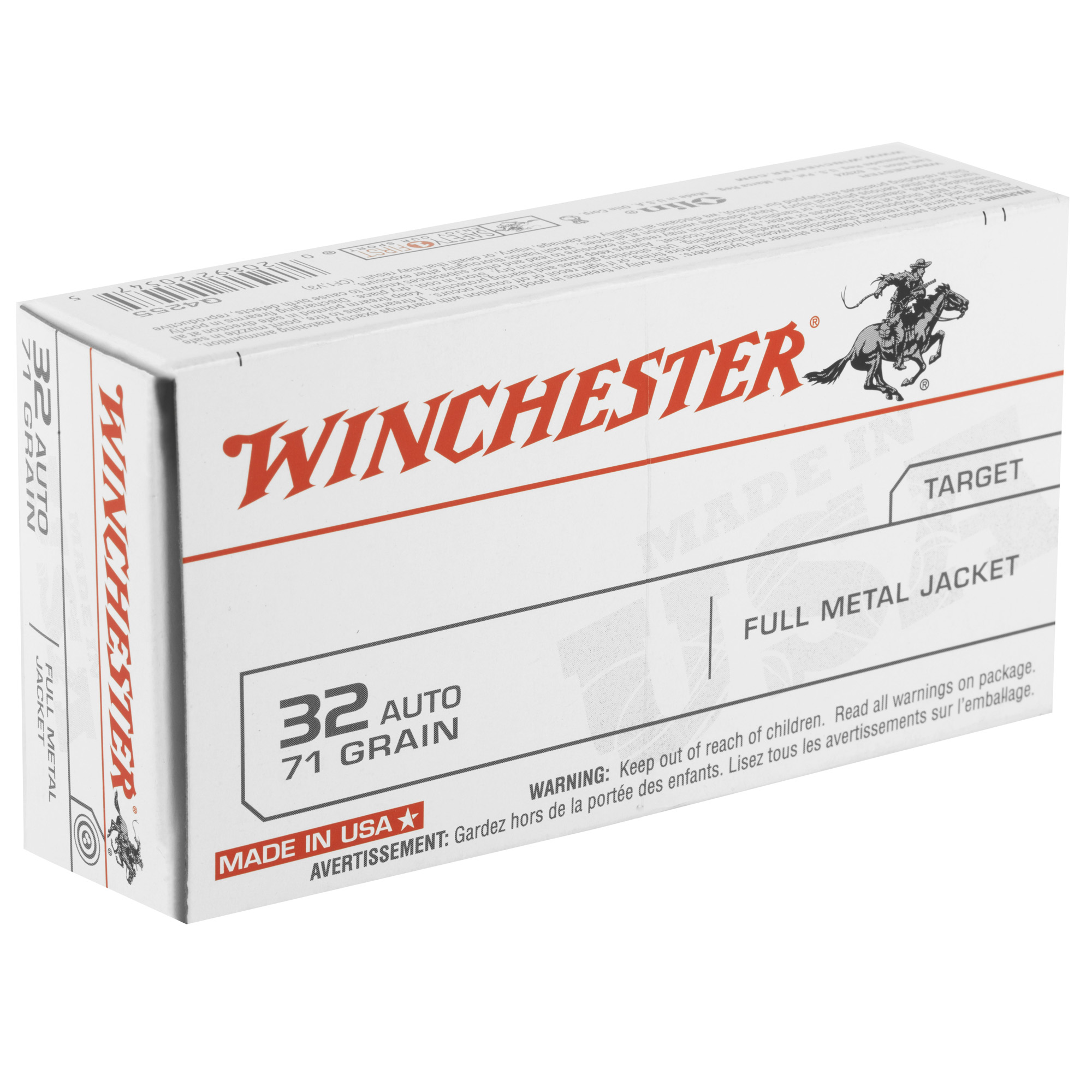 WIN USA 32ACP 71GR FMJ 50/500 - Image 2