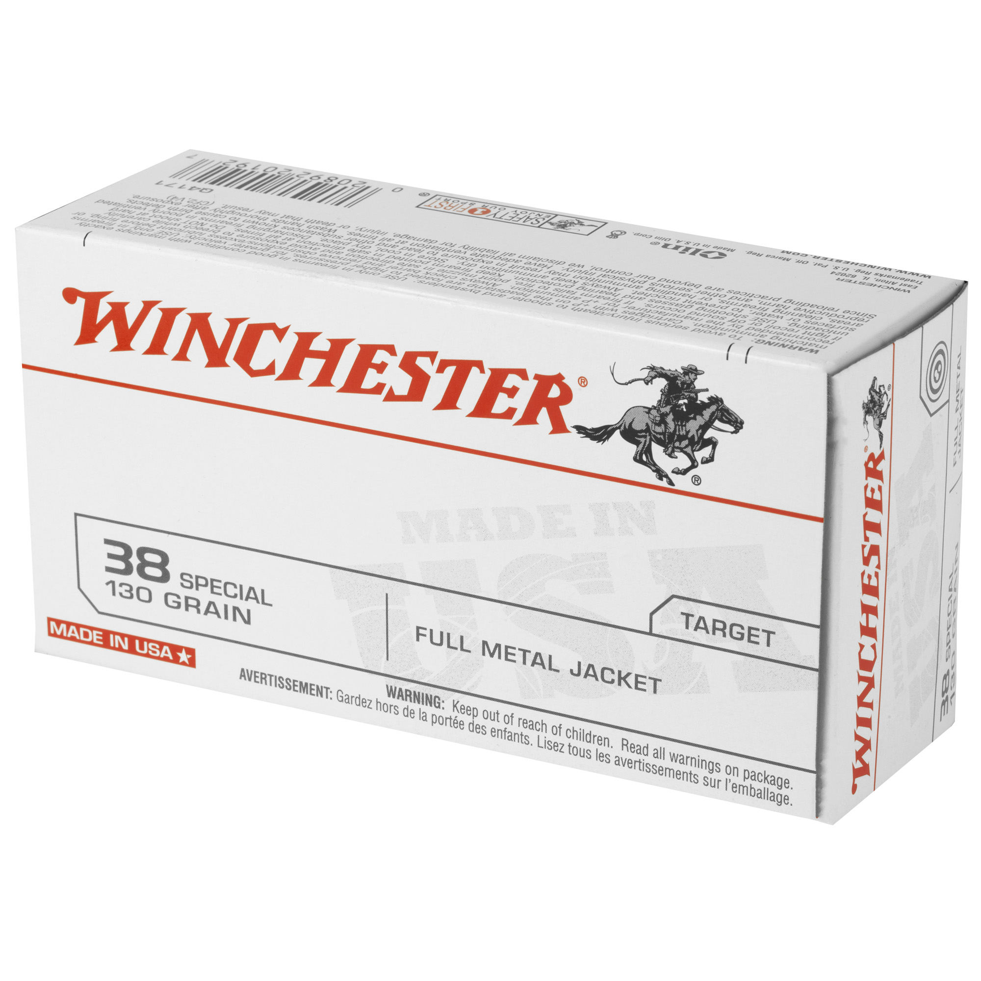 WIN USA 38SPL 130GR FMJ 50/500 - Image 3