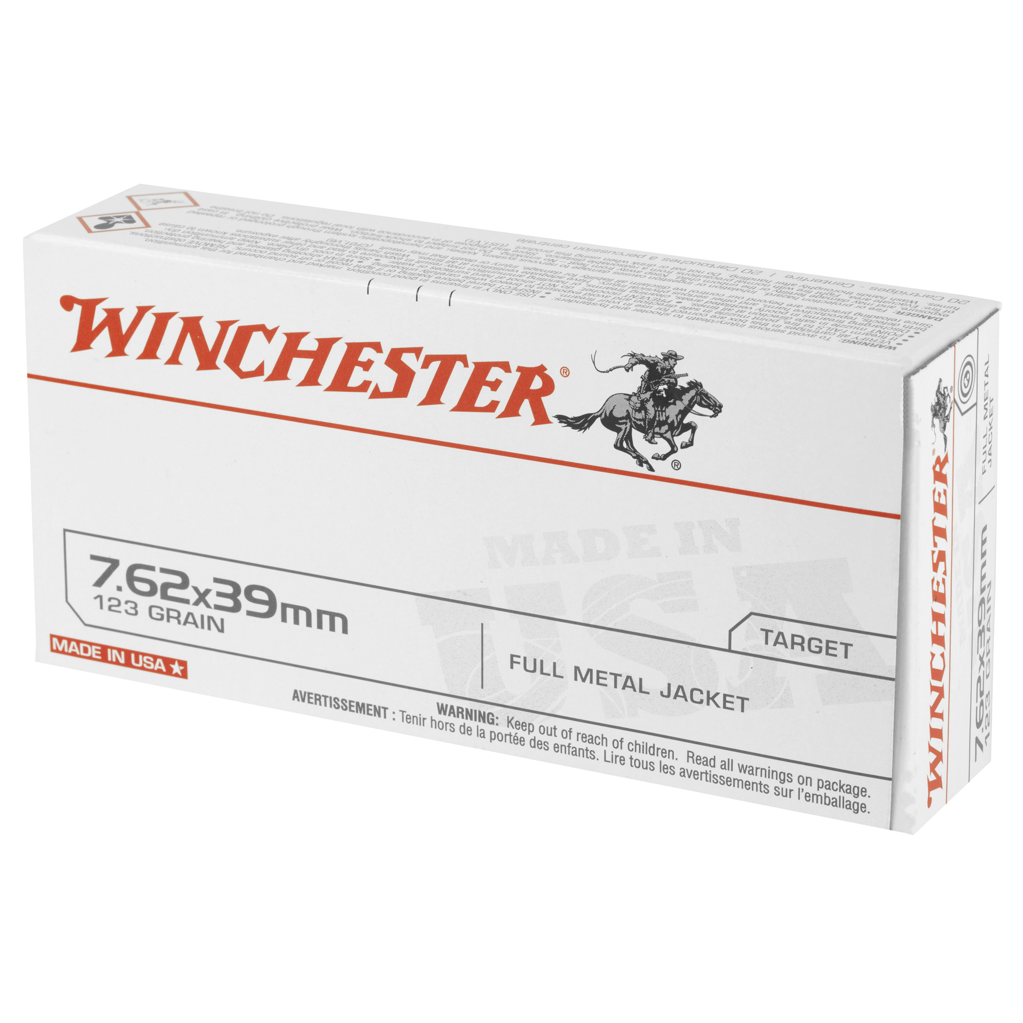 WIN USA 762X39 123GR FMJ 20/200 - Image 3