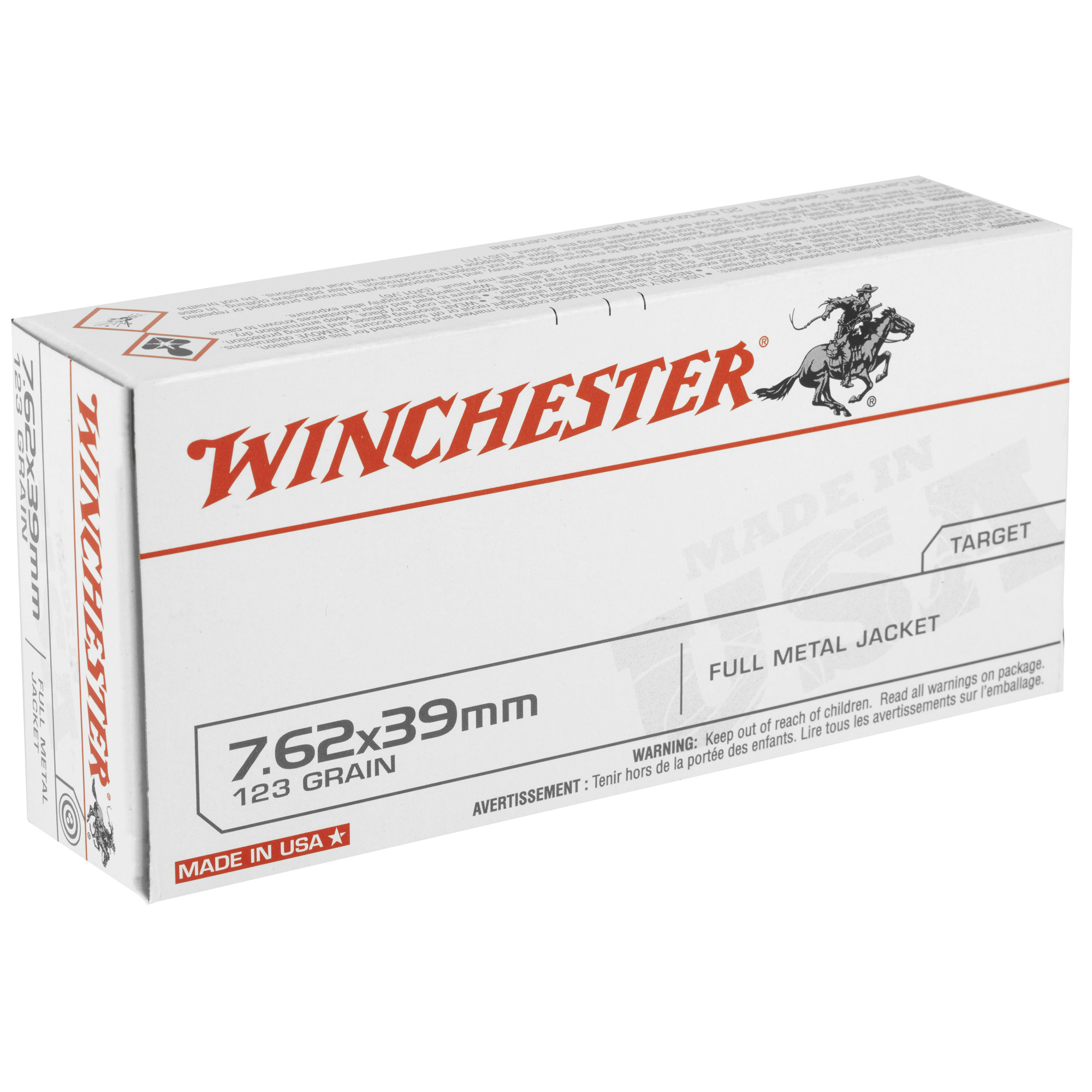 WIN USA 762X39 123GR FMJ 20/200 - Image 2
