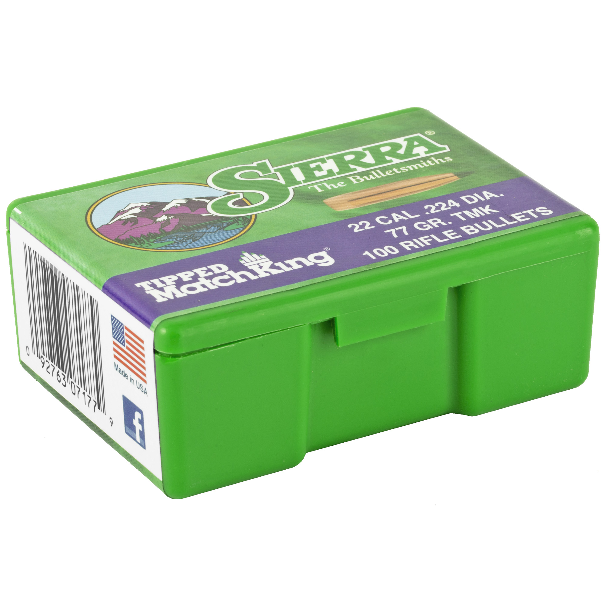 SIERRA TIPPED MK .224 77GR 100CT - Image 2