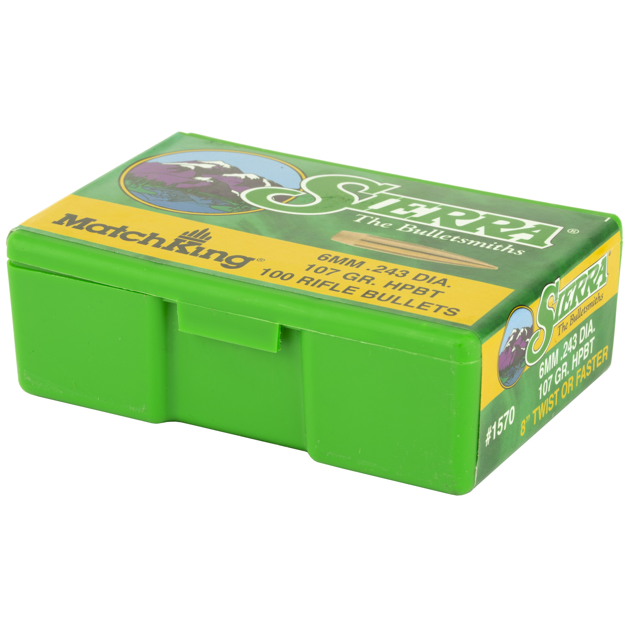 SIERRA MATCHKING .243 107GR 100CT - Image 3