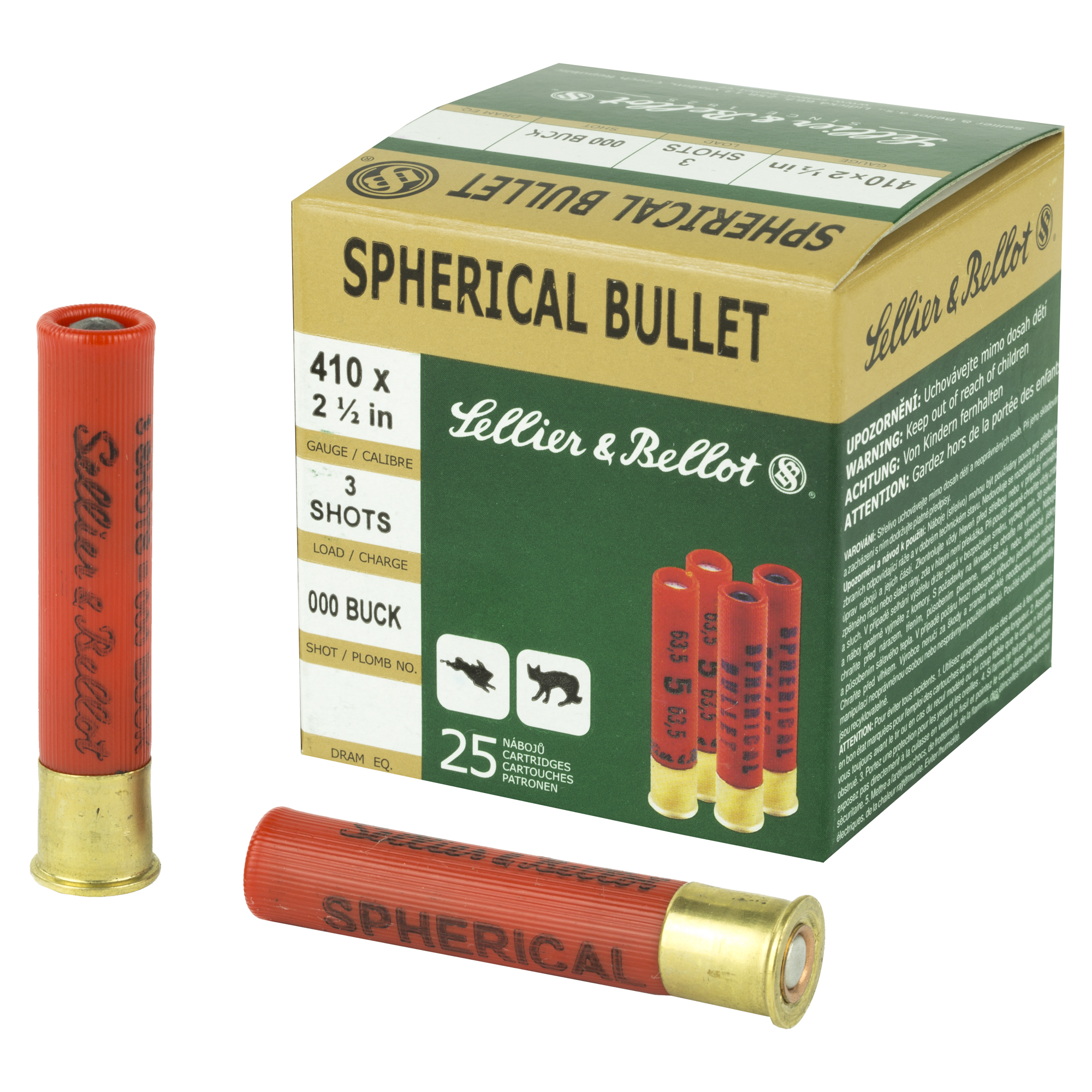 S&B 410GA 2.5 000 3BALLS 25/500