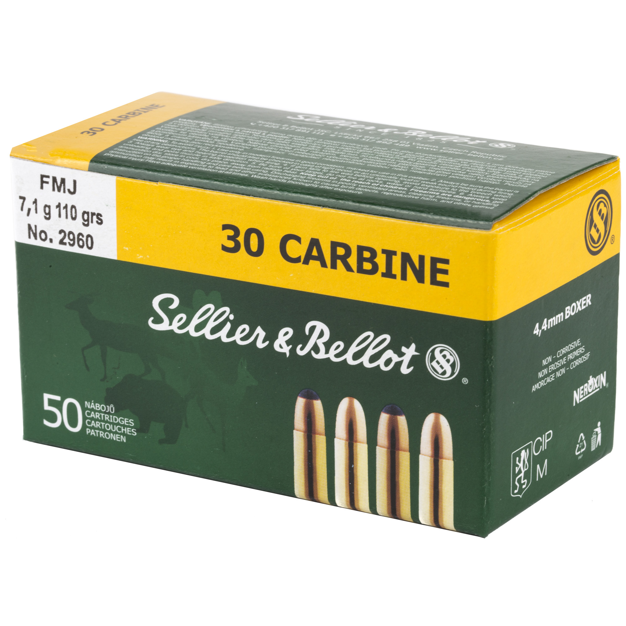 S&B 30CARBINE 110GR FMJ 50/1000 - Image 3