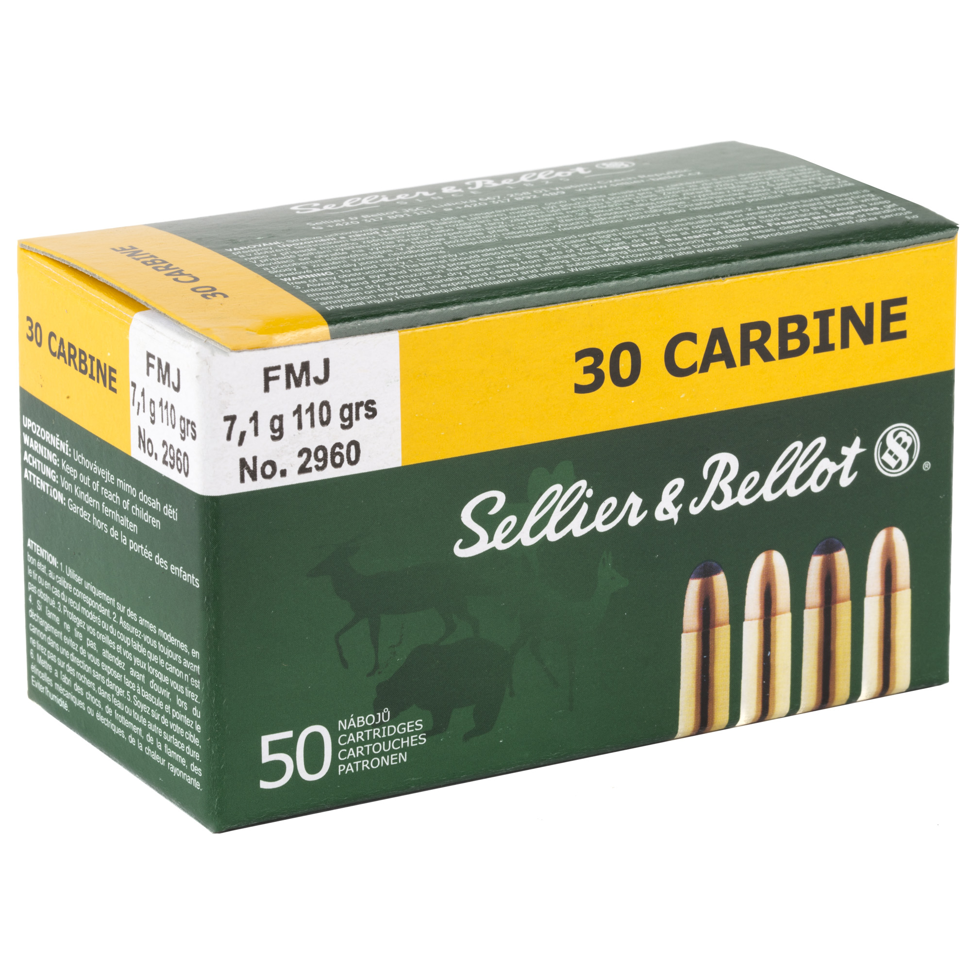 S&B 30CARBINE 110GR FMJ 50/1000 - Image 2