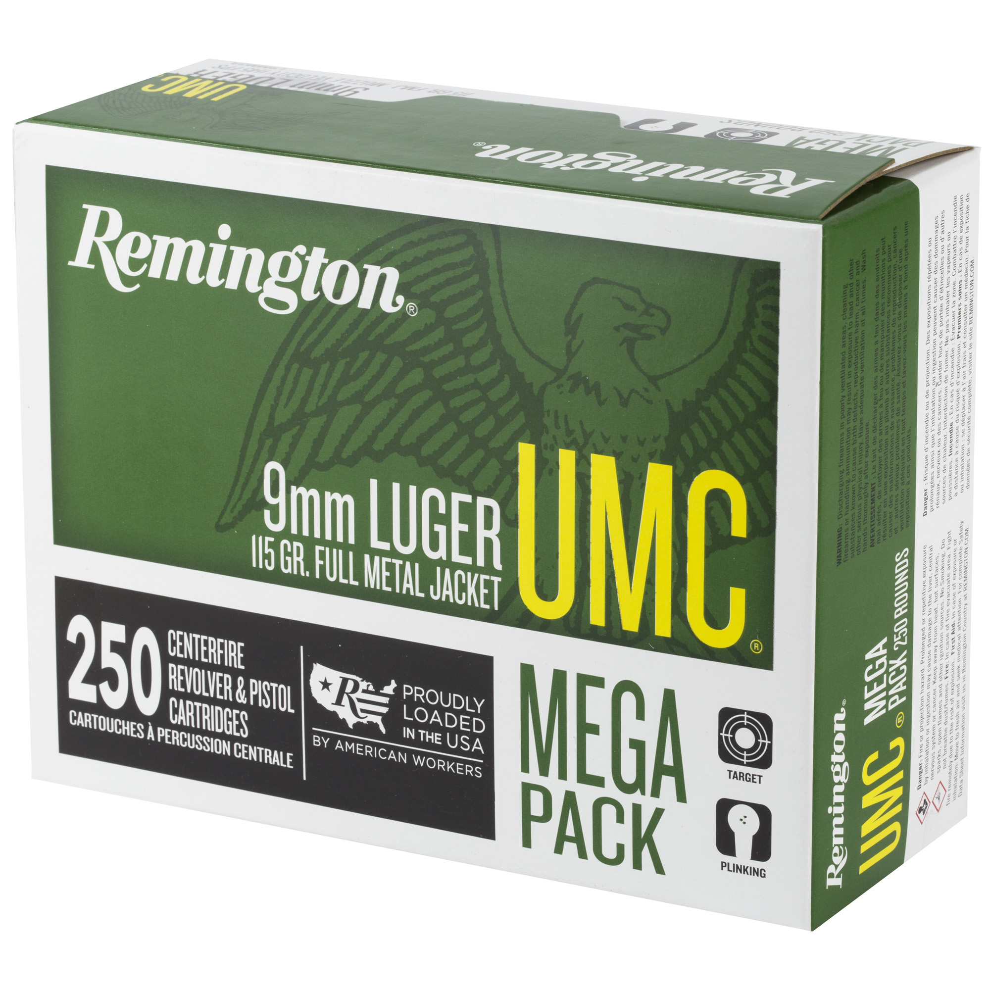 REM UMC MP 9MM 115GR FMJ 250/1000 - Image 3