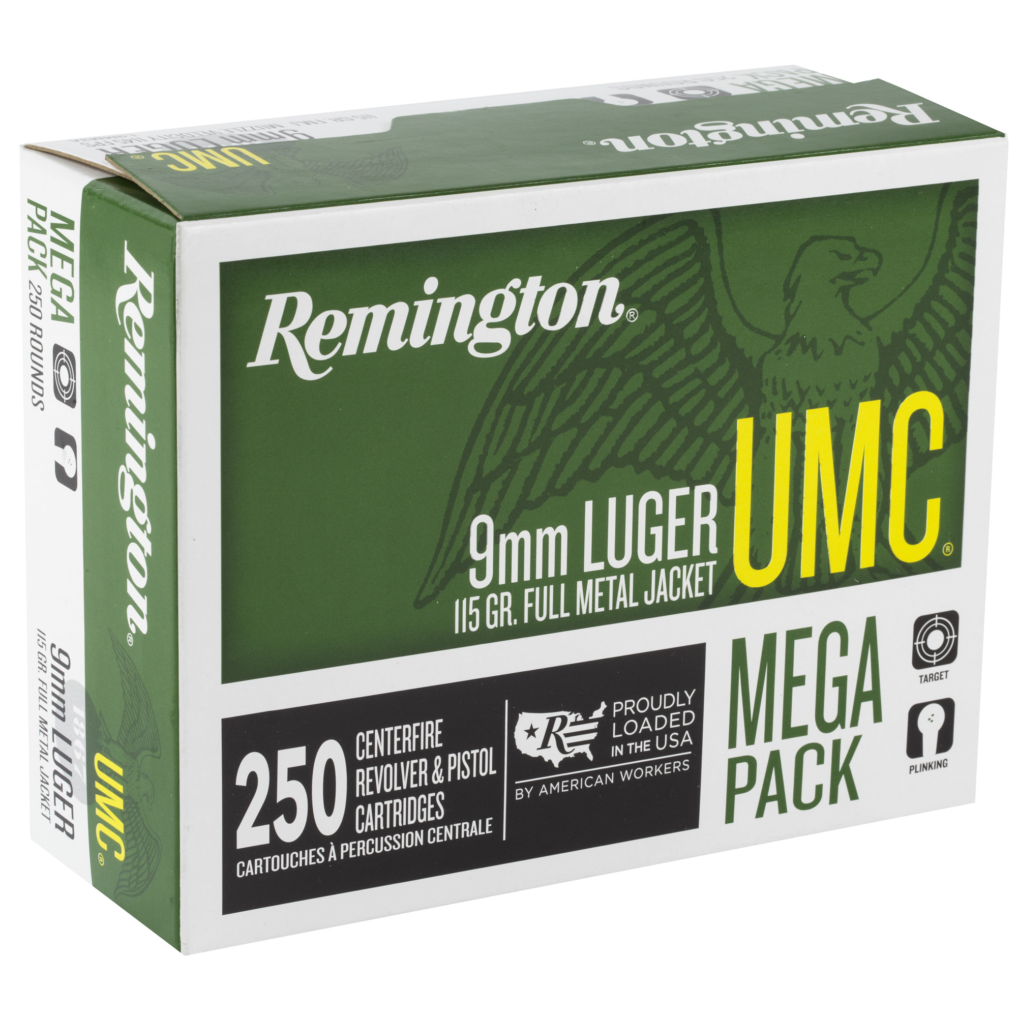 REM UMC MP 9MM 115GR FMJ 250/1000 - Image 2