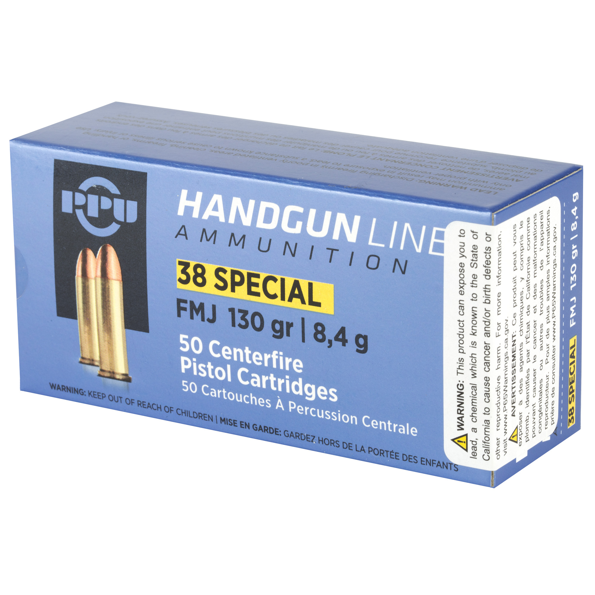 PPU 38SPL FMJ 130GR 50/500 - Image 3