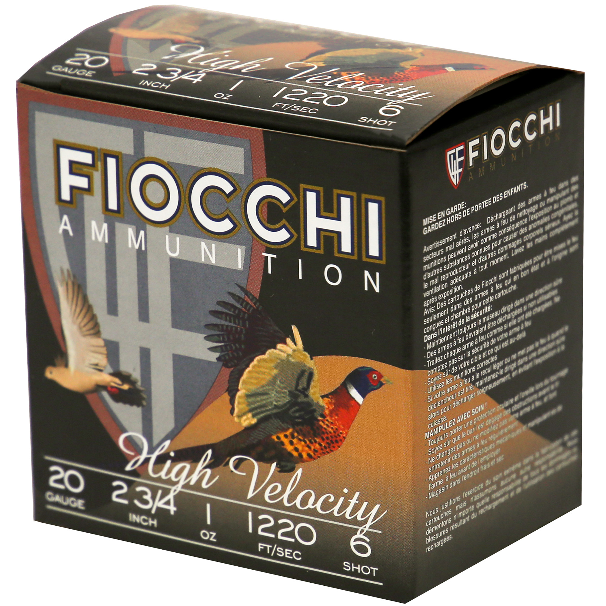 FIOCCHI 20GA #6 HV LEAD HUNT 25/250 - Image 3