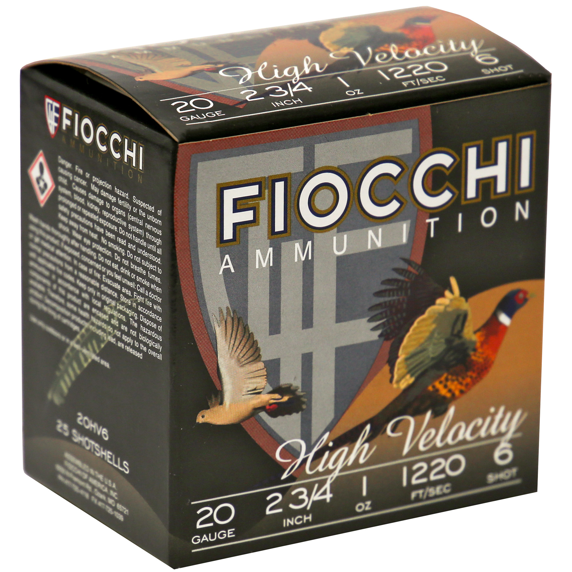 FIOCCHI 20GA #6 HV LEAD HUNT 25/250 - Image 2