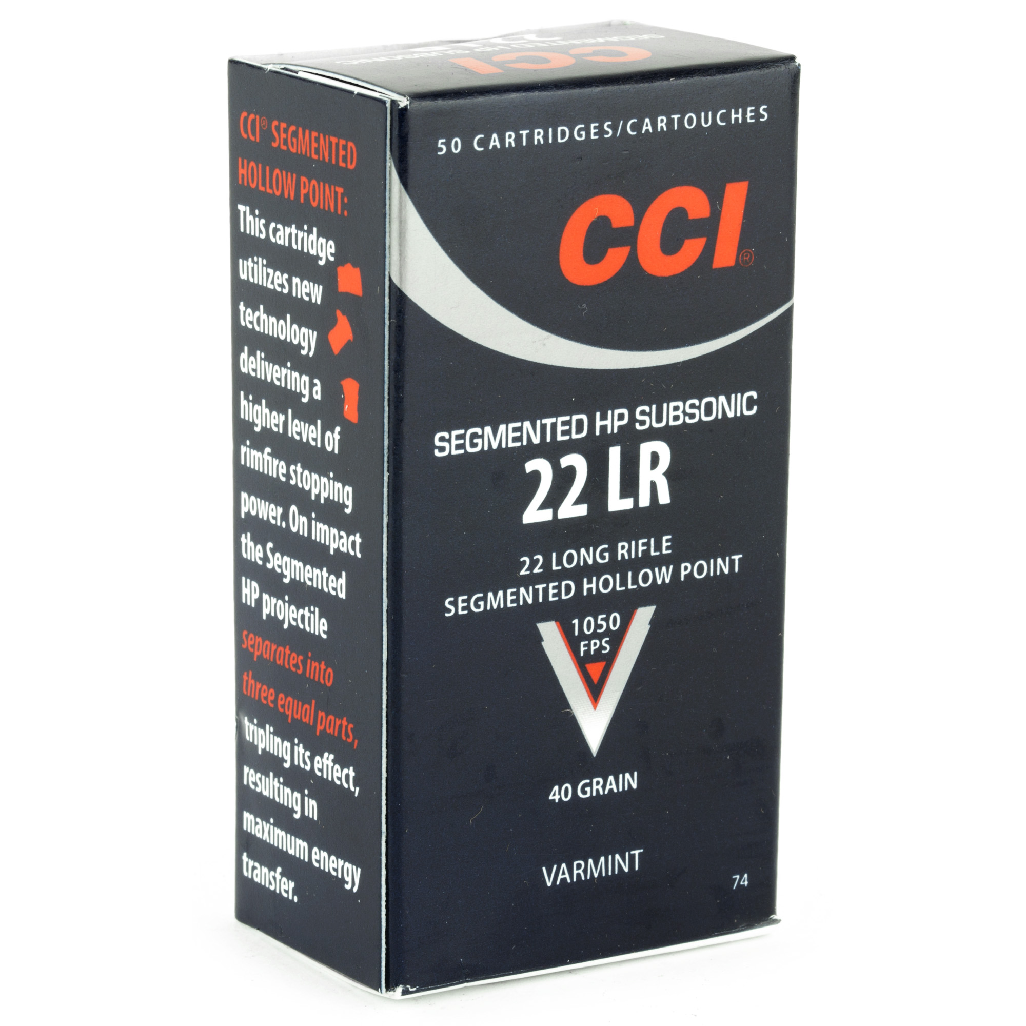CCI 22LR 40GR SHP SUB-SONIC 50/5000 - Image 2