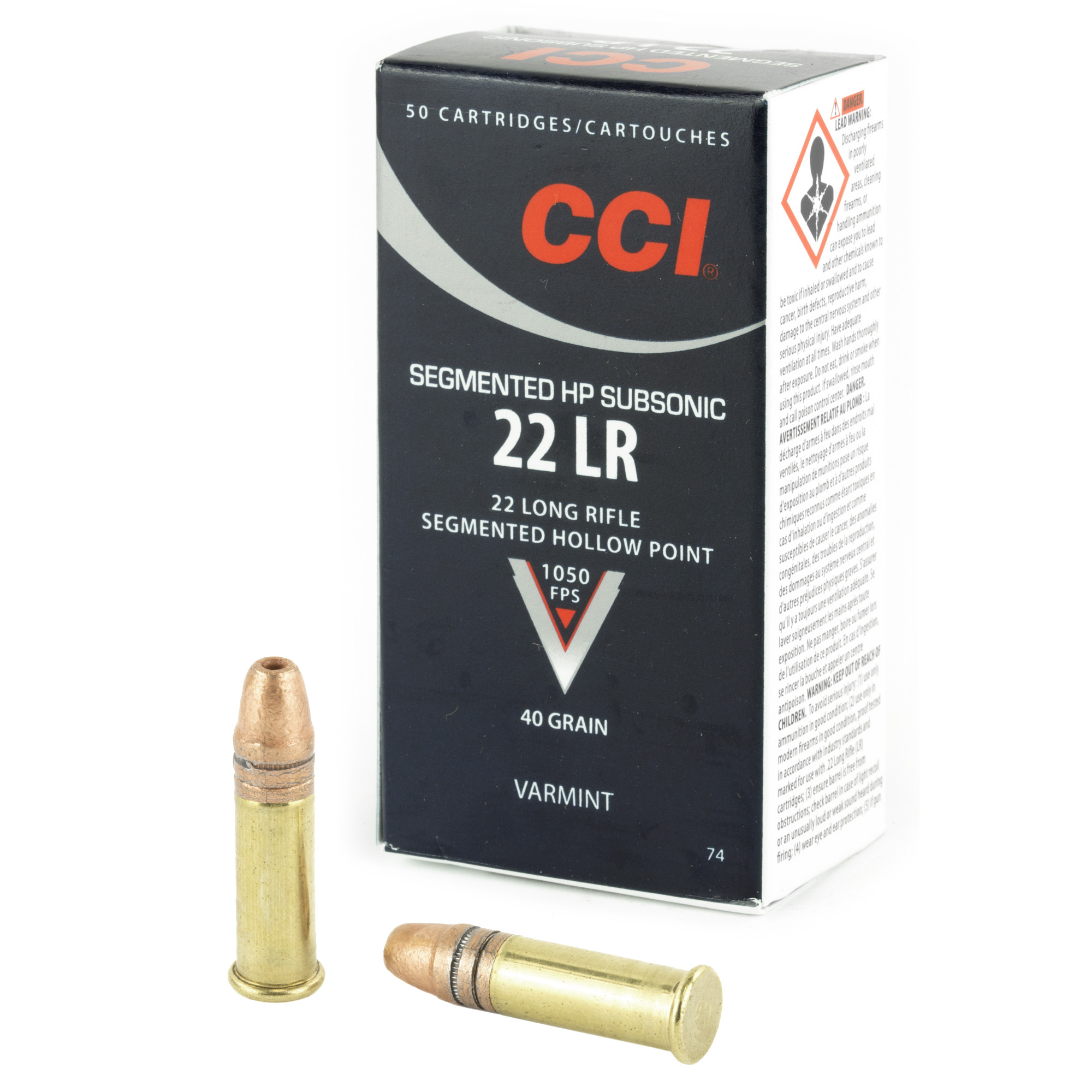 CCI 22LR 40GR SHP SUB-SONIC 50/5000