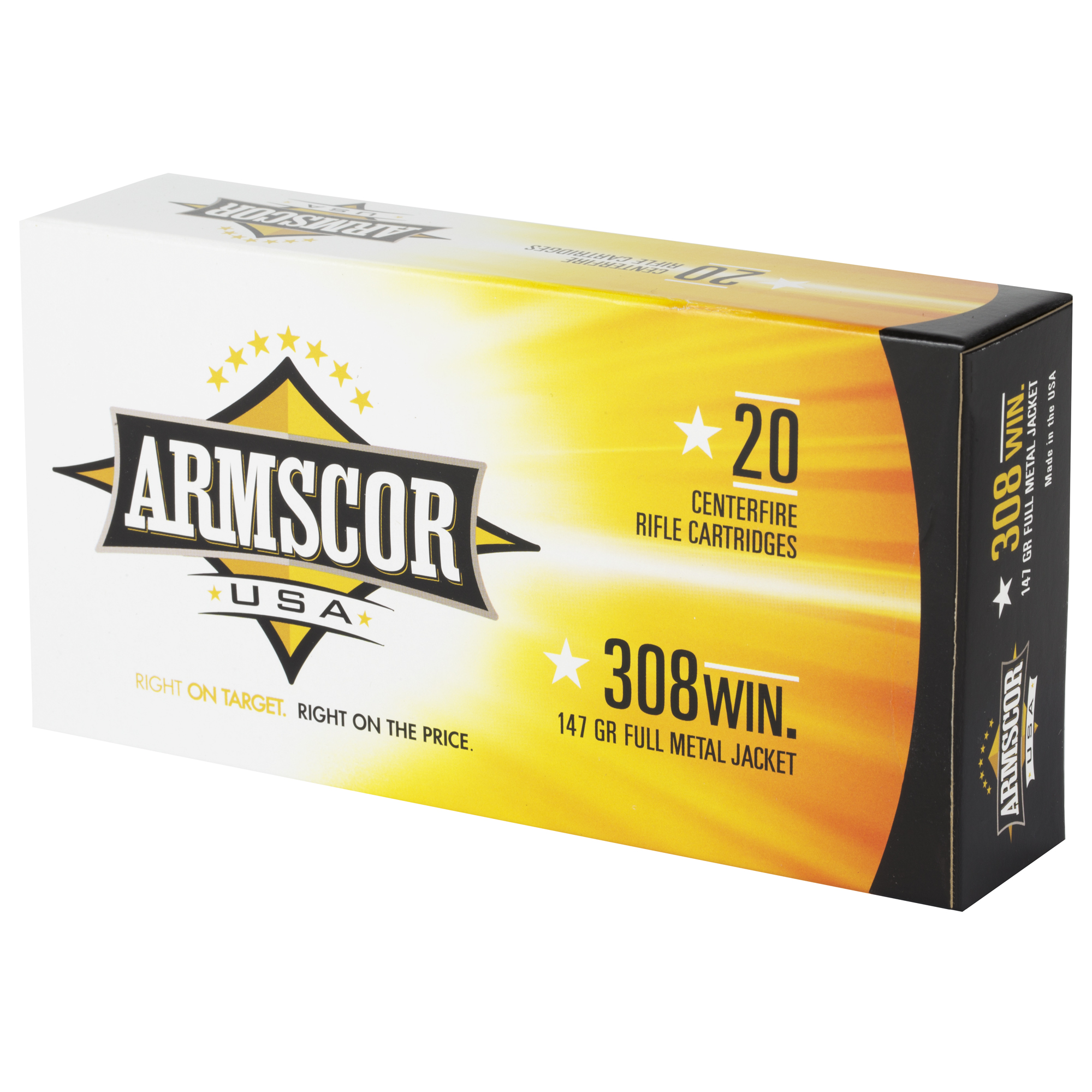 ARMSCOR 308WIN 147GR FMJ 20/200 - Image 3